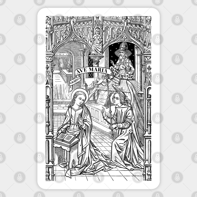 Annunciation Sticker by DeoGratias